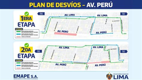 Comunicado Inicio de obras en Av Perú Noticias Municipalidad