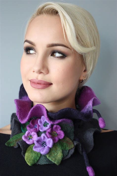 МК Арт-шарф | Diy hair bows, Felt brooch, Diy scarf