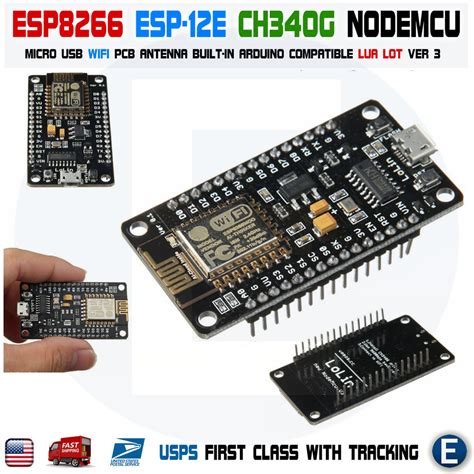 Nodemcu Esp 12e Esp8266 Wifi Lua Iot Ch340g V3 New Version Arduino Com Eelectronicparts