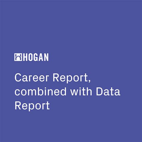 Career Report Combined With Data Report By Hogan Pixonality