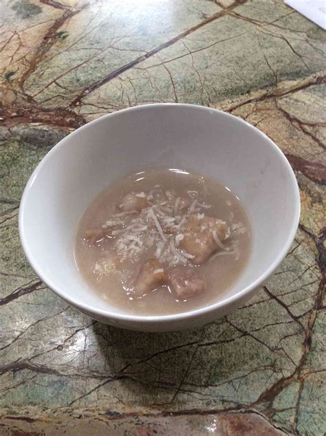 Tender Taro Root Cooked In Coconut Milk Recipe