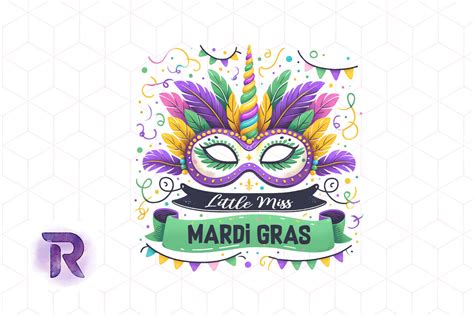 Little Miss Mardi Gras Sublimation Graphic By Revelin · Creative Fabrica