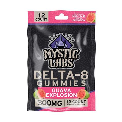 Mystic Labs Delta 8 Gummies 12ct 300mg Delta 8 Resellers