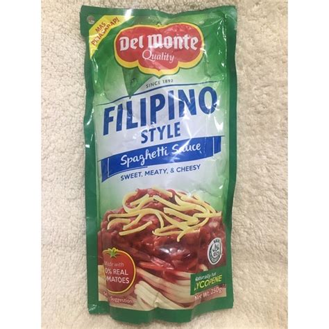 Del Monte Filipino Style Spaghetti Sauce Sweet Meaty And Cheese 250g