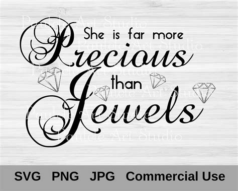 She Is Far More Precious Than Jewels Svg Scripture Svg Bible Etsy