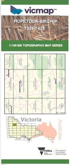 Hopetoun Birchip 1 100000 Vicmap Topographic Map 7326 7426 Maps