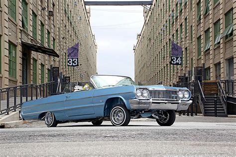 1964 Chevrolet Impala Convertible Passenger Side Front View - Lowrider