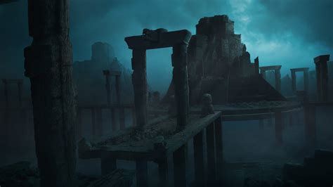 Artstation Aztlan Portal Place Of Aztec Gods Matte Painting