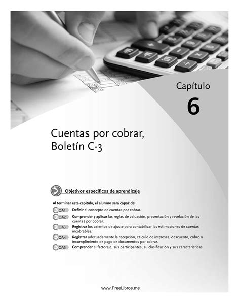 2 3 Cuentas POR Cobrar Cuentas por cobrar Boletín C Capítulo 6 Al