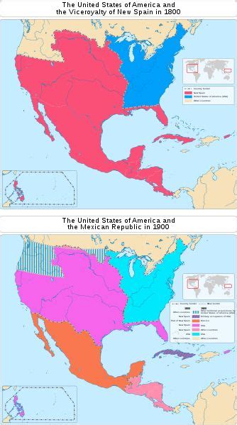 File Territorial Evolution Of Mexico And The Usa Svg