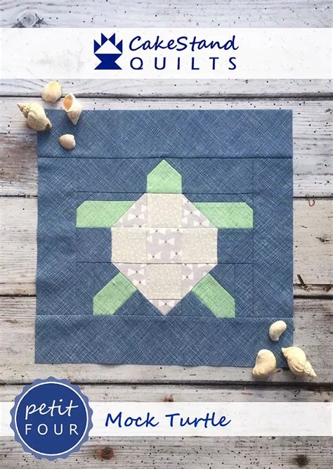 Pdf Pattern Sea Turtle Quilt Block Pattern Traditional Etsy Artofit