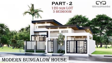 Project Part Bedroom Modern Bungalow House Sqm Lot