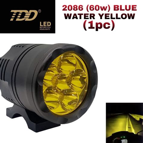 Tdd Blue Water Yellow Wtts Motorcycle Headlight Steady Waterproof