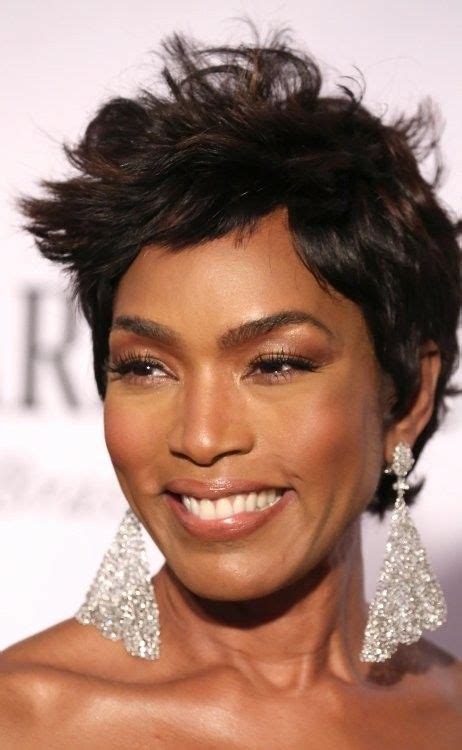 Pin By Day Mzday Hester On Angela Bassett Angela Bassett Black Actresses Short Hair Styles