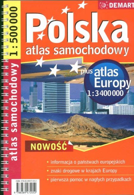 Polska 1 500 000 Plus Europa Atlas Samochodowy Ceny I Opinie Ceneo Pl