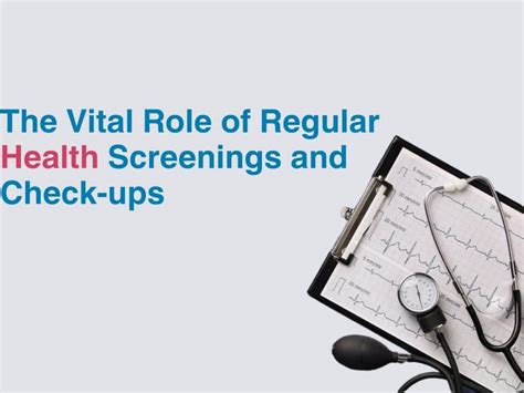 The Vital Role Of Regular Health Screenings And Check Ups