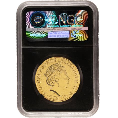 2017 Gold British Queen S Beast Dragon NGC MS70 FDOI Silver