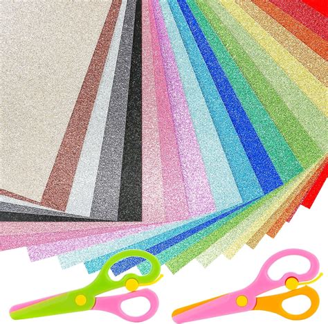 BigOtters Glitter Cardstock Paper 40 Sheets Sparkly Paper Premium