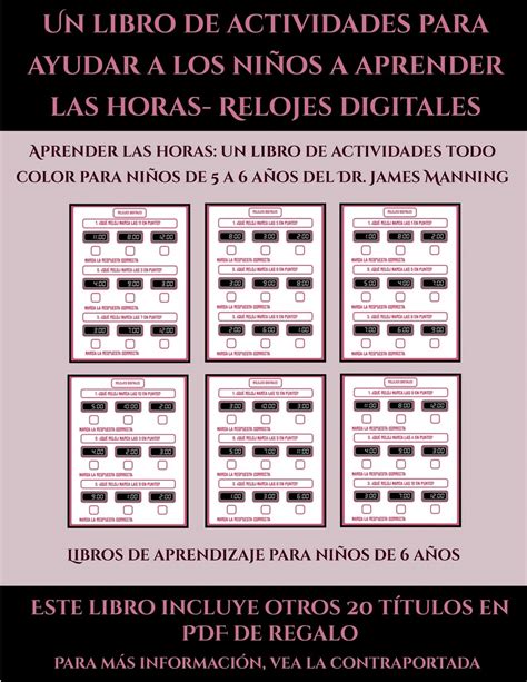 Buy Libros de aprendizaje para ninos de 6 anos (Un libro de actividades ...