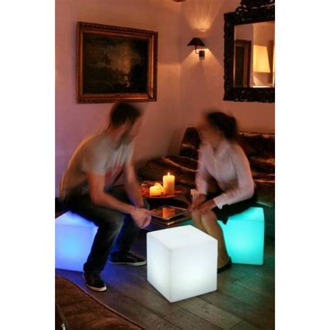 Cube lumineux blanc 40X40CM extérieur ou intérieur professionnel ROT