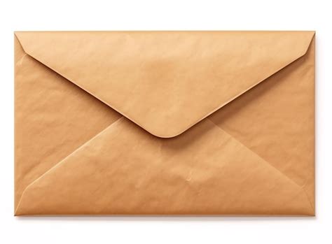 Premium Photo A Brown Envelope With A Flap