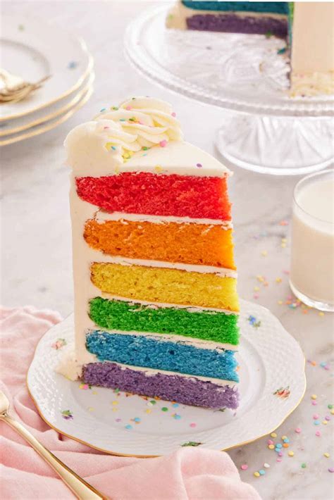 Birthday Cake Slice Rainbow