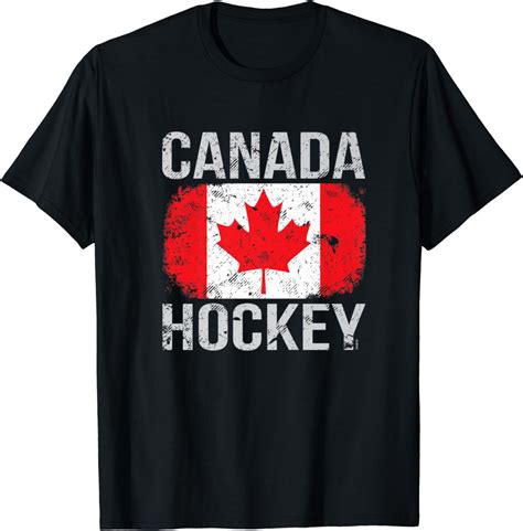 Canada Hockey Canadian Flag T Shirt Amazonde Bekleidung