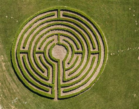 Winterberg Aus Der Vogelperspektive Irrgarten Labyrinth Auf Im Park