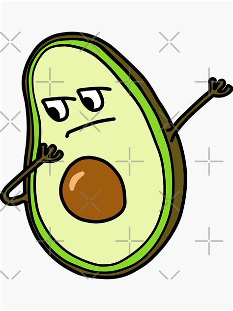 AVOCADO DAB Sticker By Jonysquad Redbubble