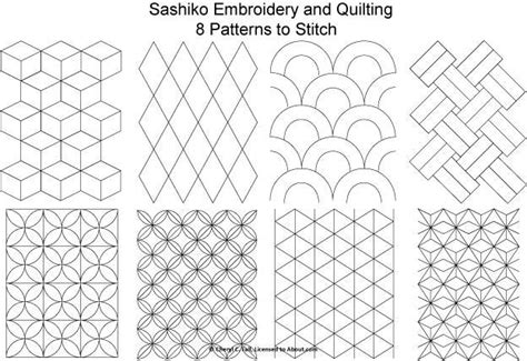 Get Patterns And Resources To Create Sashiko Japanese Embroidery