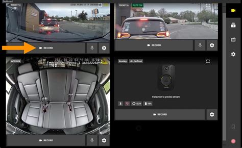 Fleet Dashboard Starting And Stopping Recording