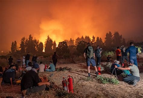 Athens Fires Ignite Anger Against Greeces Government