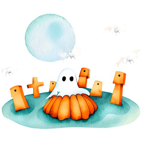 Halloween Ghost Clipart · Creative Fabrica