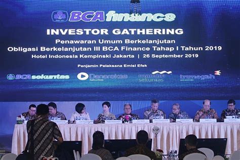 Bca Finance Obligasi Berkelanjutan Infobanknews