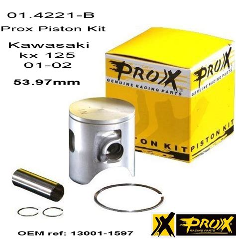 Piston Kit Kawasaki Kx125 Prox Genuine Racing Parts Mercado Libre