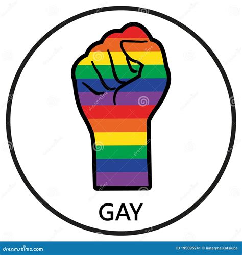 Icono del orgullo gay ilustración del vector Ilustración de género 195095241