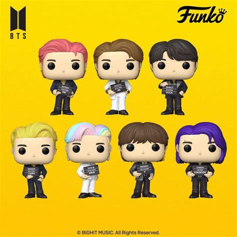 Funko Pop Rocks Bts Butter Set 7 Piezas Individuales Gettoshopmx