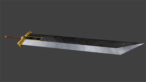 Clouds Buster Sword Blenderuhd 4k Render By Mikegeneskinner On Deviantart