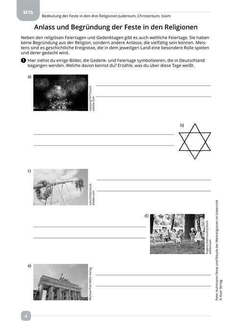 Sekundarstufe Unterrichtsmaterial Religion Weltreligionen Bedeutung Von