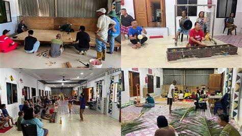rumah panjang tranthony ladi gotong royong persiapan
