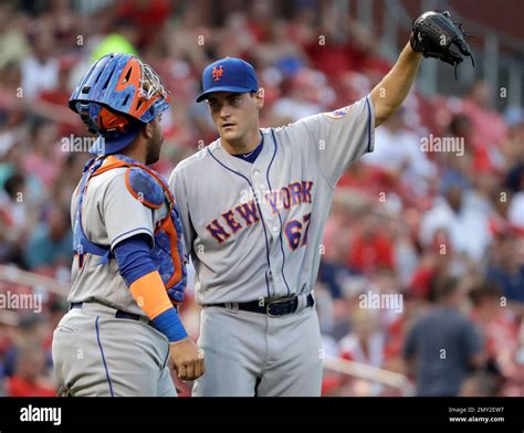 New York Mets Starting Pitcher Seth Lugo Right Talks With Catcher