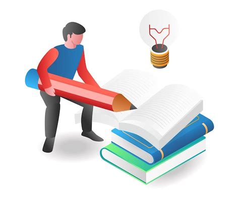 Premium Vector Flat Isometric Illustration Concept Man Pouring Ideas