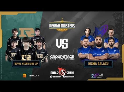 Royal Never Give Up Vs Nigma Galaxy Riyadh Masters 2022 Group Stage