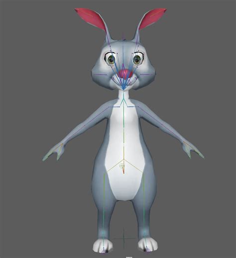 Cartoon Rabbit 3d Model Turbosquid 2071960