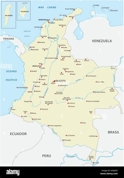 Mapa De Colombia A Todo Color Mas Capitales Mapa De Colombia Mapa De Images