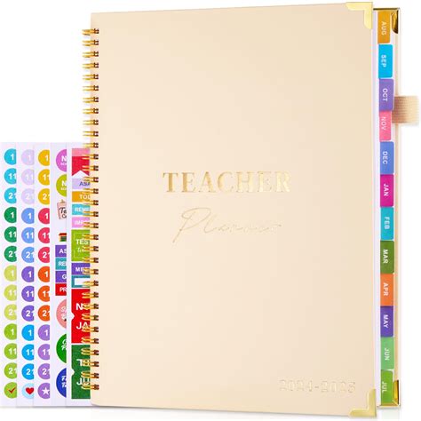 Buy Jubtic Teacher Planner 2024 2025 Academic Year Aug 2024 July 2025 Academic Planner 85 X