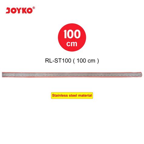 Jual Stainless Steel Ruler Penggaris Besi Joyko RL ST100 100 Cm 100cm