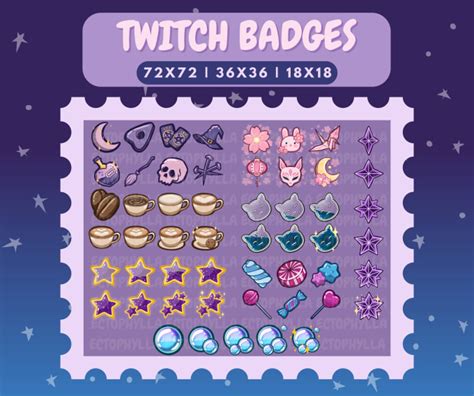 Create custom twitch subscriber badges by Ectophylla | Fiverr