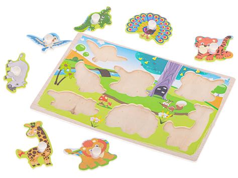 Puzzle Drewniane Uk Adanka Safari Yrafa Lew Sklep Ef M Pl