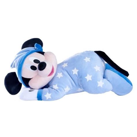 Peluche Mickey Nicotoy Cm Etoiles Phosphorescentes Bleu